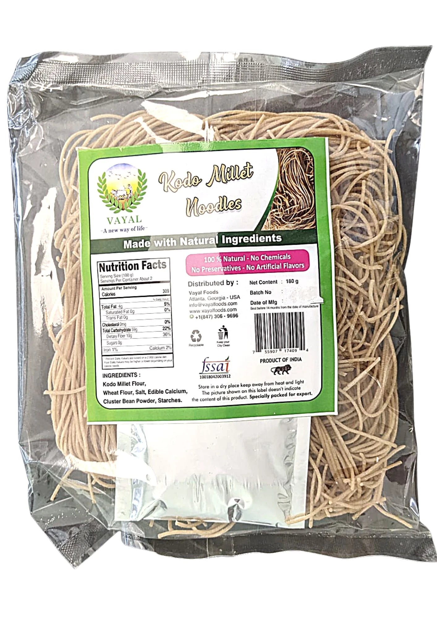 Kodo Millet - Noodles