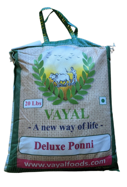 Ponni Deluxe Rice (Boiled) (20 lbs)